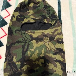 Bape X OVO Woodland Camo Shark Balaclava